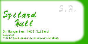szilard hull business card