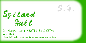 szilard hull business card